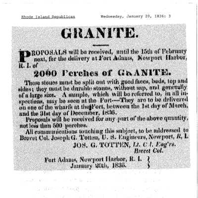 1836 RI Republican 2000 Perches of Granite