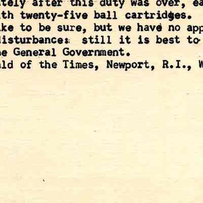 Fort Adams: May. 4, 1812
