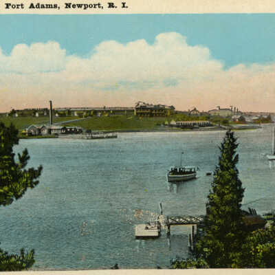 View of Fort Adams from Beacon Rock