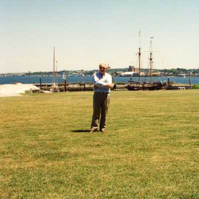 North Lawn looking towards Goat Island July 1994