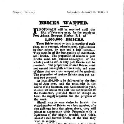 1836 NM 1,500,000 Bricks