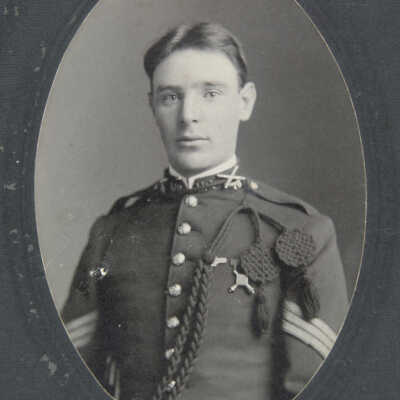 Bust male portrait in uniform