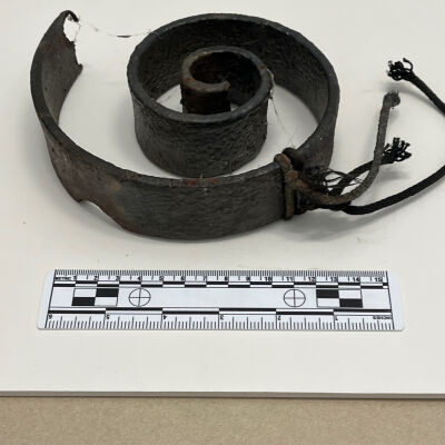 Remnant of porch found in barracks
