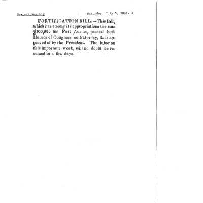 1834 NM Appropriation Bill Passed