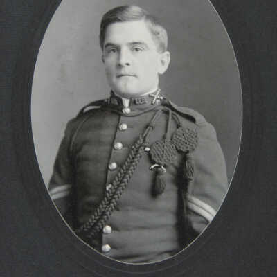 Bust male portrait in uniform