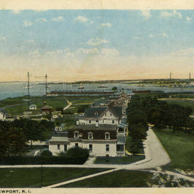 View of Officer Housing Fort Adams