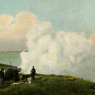 View of Newport Harbor from the Southwest Bastion Crownworks