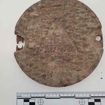Metal water supply cover