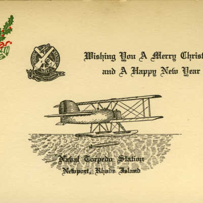 Goat Island Naval Torpedo Station Christmas Card
