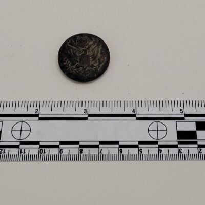 Military copper button