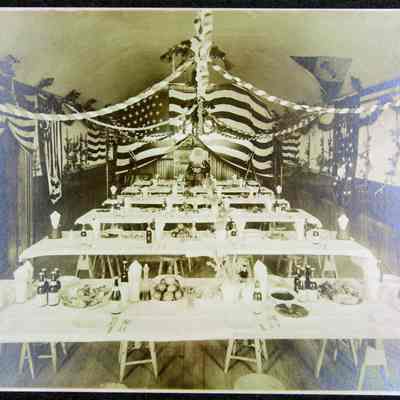 Dinning Hall set for special occasion
