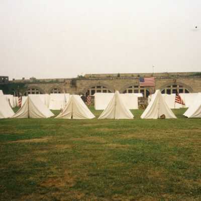 Fort Adams Civil War Re-enactors July 2002