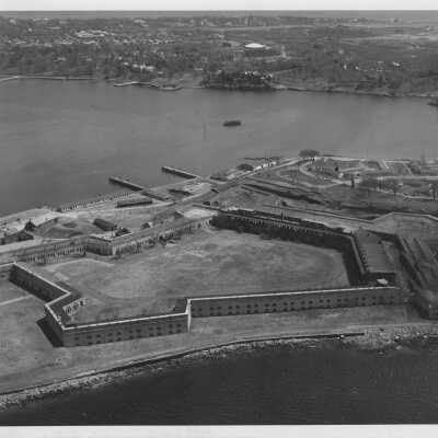 Aerial view of Fort Adams (looking southeast)