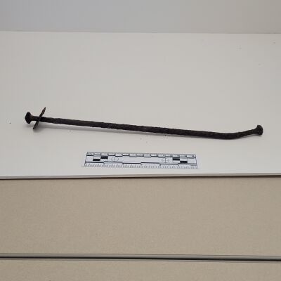 Iron bolt and nut with washer NW Bastion (wall trench) 7/15/76