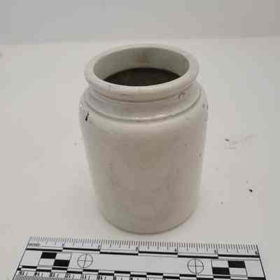 White ware pottery jar