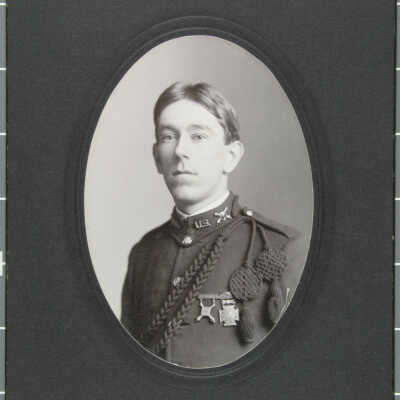 Bust male portrait in uniform