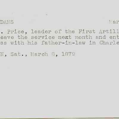 Fort Adams: March. 8, 1878