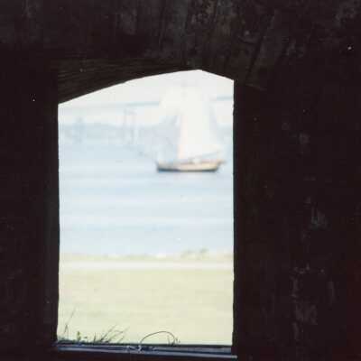 West Wall Window looking towards Newport Bridge July 1994