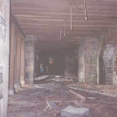 Interior West wall casemates Dec 1993