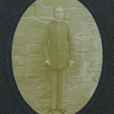Standing male portrait in uniform