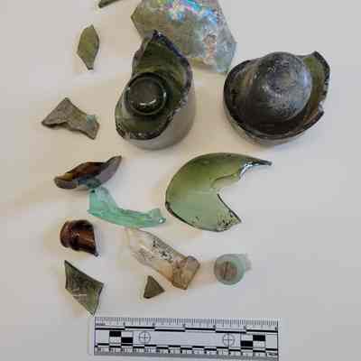 Bottle fragments