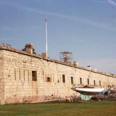 Renovation on East Wall Dec 1989