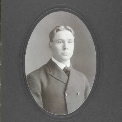 Bust male portrait in coat and tie