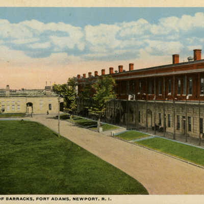Interior of Fort Adams Barracks