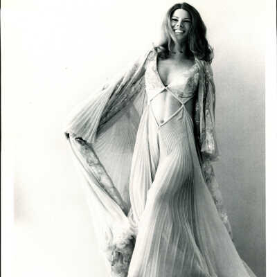 Photo - Tiffany Carter-B&W-Long flowing dress-long shawl