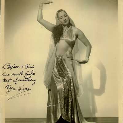 Photo - NiyaSina B&W, signed "To Marion & Ricci"