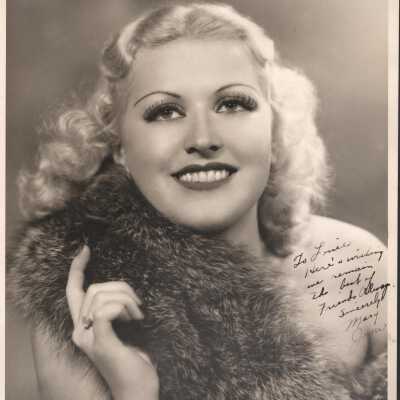 Photo - Mary Joyce B&W Headshot with fur stole