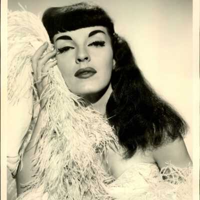 Photo - B+W Karol Leigh, signed on back