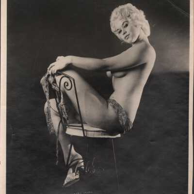 Photo - B+W- Pilor Nonae- signed "Manuel- A very love, Pilar Nonae", Implied Topless