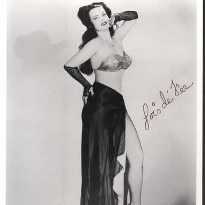 Photo - Lois DeFee B&W, Skirt bra & gaumlets, signed with black ink