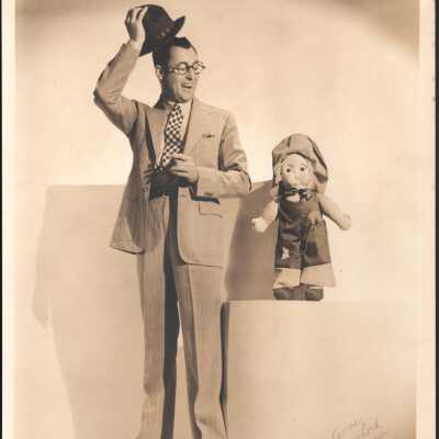 Photo - George Lord, Burlesque comic written on front ,