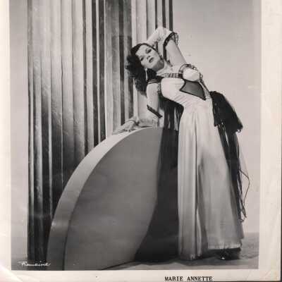 Photo - Marie Annette B&W, white gown with sheer black section on bodice