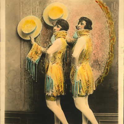Photo recolor - Ford Sisters, matching costumes