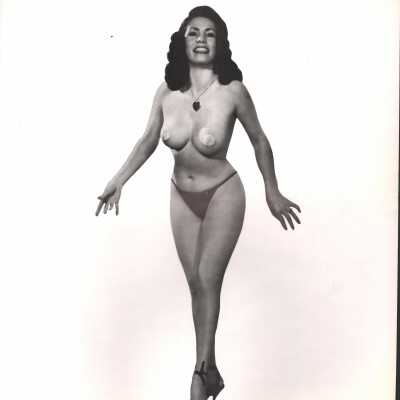 Photo - Tanayo, B&W, pasties & panties, fully white background