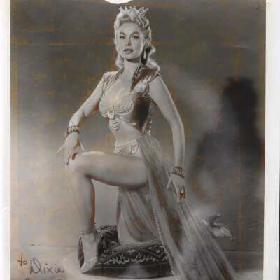 Photo - B+W- Lili St Cyr Signed " To Dixie Love Lili St Cyr" E.W.R address on back