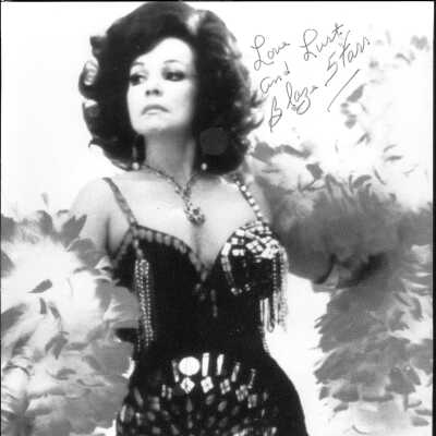 Photo - Blaze Starr-B+W-Signed