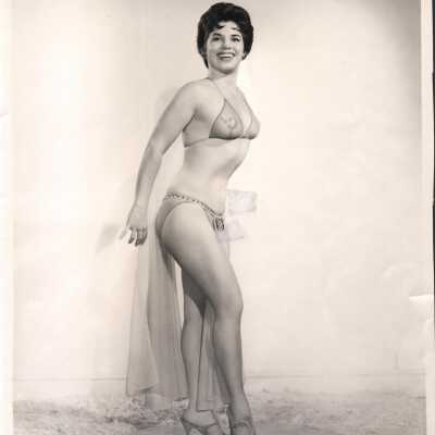 Photo - B+W-Mikayla- Triangle- Bra+ Panel Skirt, Note to Dixie on back