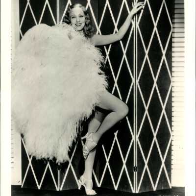 Photo - Sally Rand- Same as previous piece-B&W