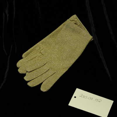 Costume - Gloves Gold Metallic Wrist Length
