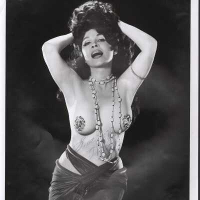 Photo - Mitzi B&W signed on front with blue ink