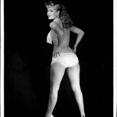 Photo - Fran La Verne - B+W Dixie Evans Stamp on Back