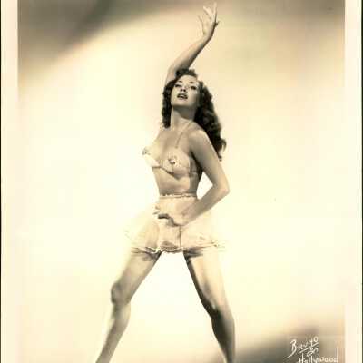 Photo - TNT Red - Bruno of Hollywood tutu and Bra B&W
