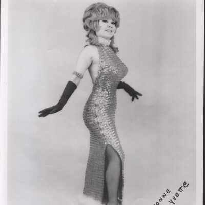 Photo - Yvonne Yvette, B&W, name on front in ink