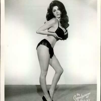 Photo - Satan's Angel-B&W-Sequined bra & panties, high heels