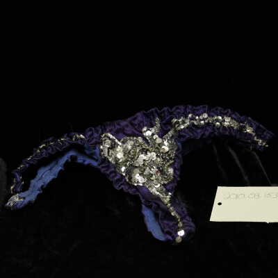 Costume - Thong Blue/Silver Sequin
