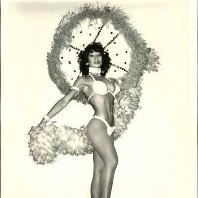 Photo - Nicole DeBeers B&W Name & number written in ink on back
